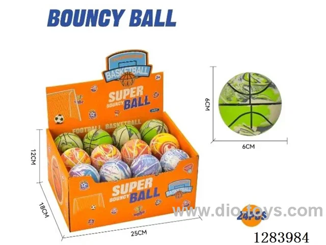 6cm Camouflage Ball - Rubber Bounce Ball 24PCS