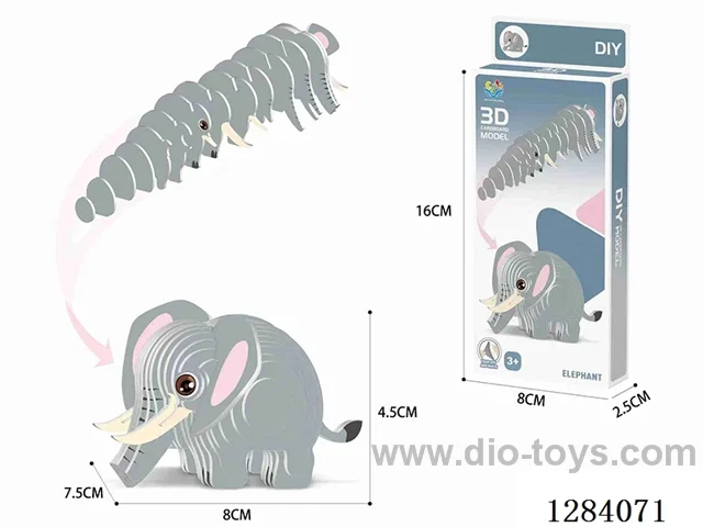 3D Animal Puzzle  Elephant