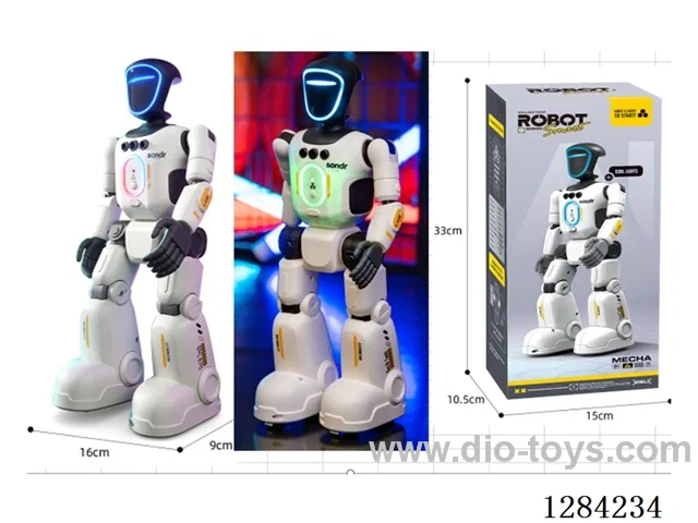 RC Robot W L/M/ Programmable Movements/Voice/Touch Sensing/Dancing/Sensor Interaction/Voice Recording. English/Russian included battery