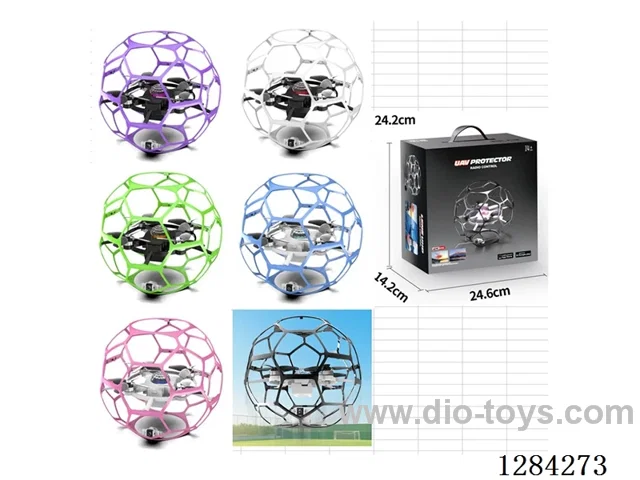 RC Quadcopter 2.4G Altitude Hold with Lights and Multiple Speed Settings included battery