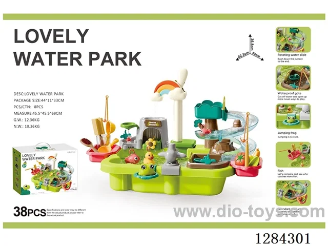 Fun Water Play Set, Manual Water-Spouting Sink 38 PCS (Non-Functional)