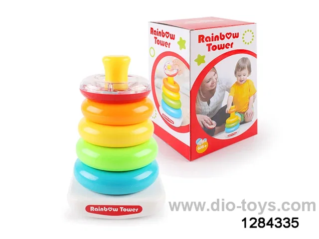 Rainbow Jenga in color box