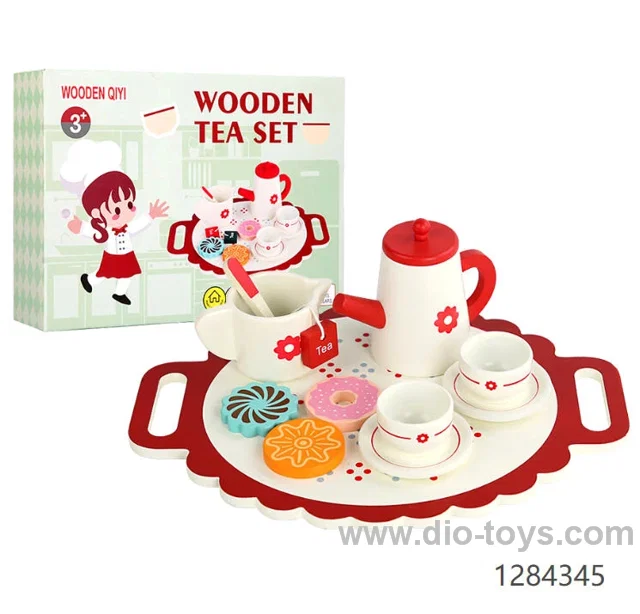 12PCS Montessori Educational Nontoxic Wooden Tea Cup Sets
