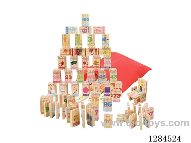 Wooden 100PCS Dominoes - Number Set