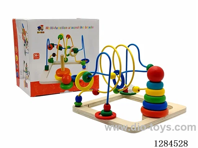 Wooden Multi-Functional Tower Bead Stringing Set
