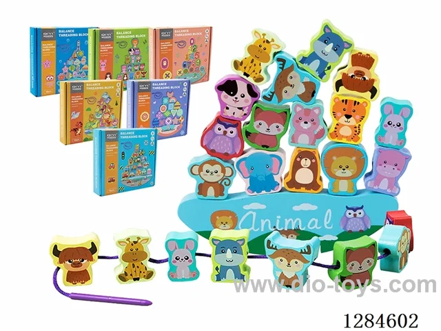 Wooden Balance Block Stacking Assortment