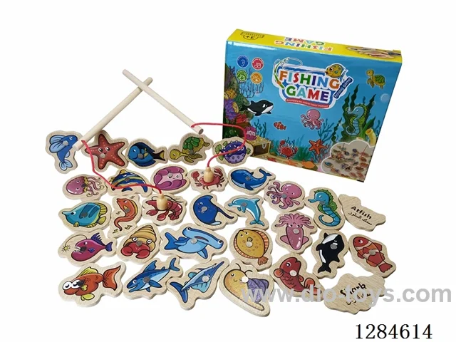 Wooden Ocean Magnetic Fishing Set (31 PCS)