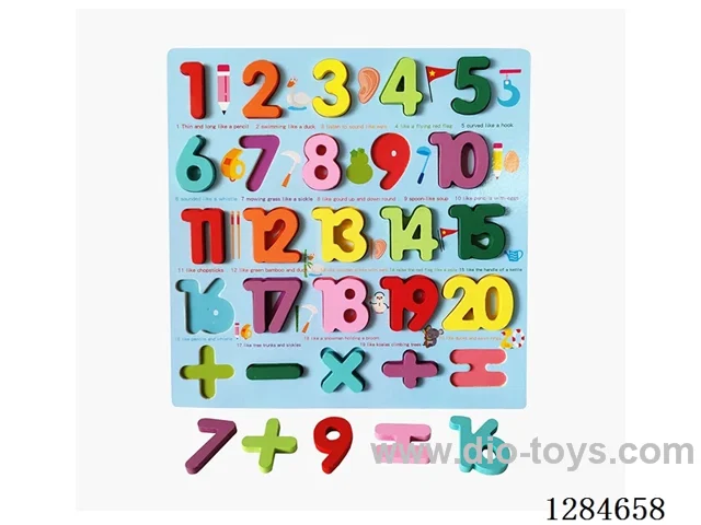 Wooden Number Learning Board