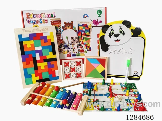 Wooden Educational Toy Set - 6PCS Set