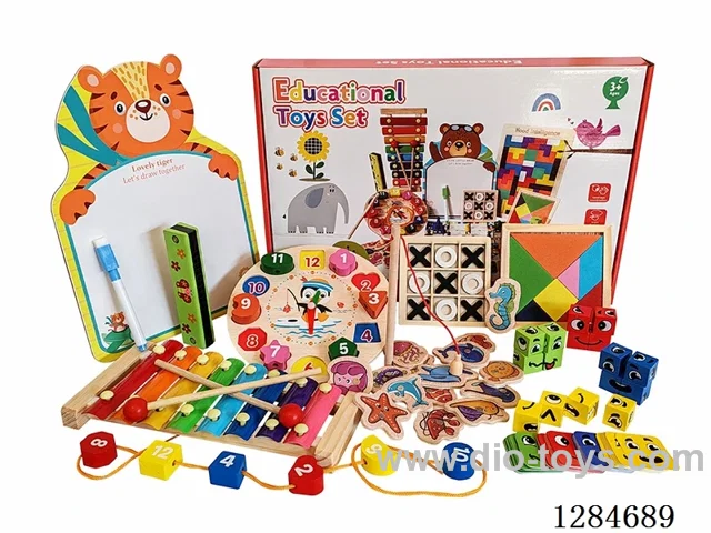 Wooden Educational Toy Set - 8PCS Set