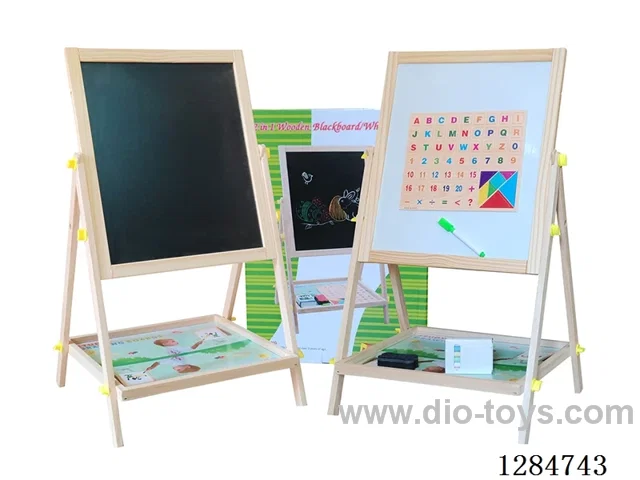 Wooden Flip-Over Black and White Drawing Board