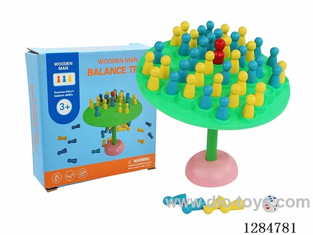 Wooden Tic-Tac-Toe Balance Tree