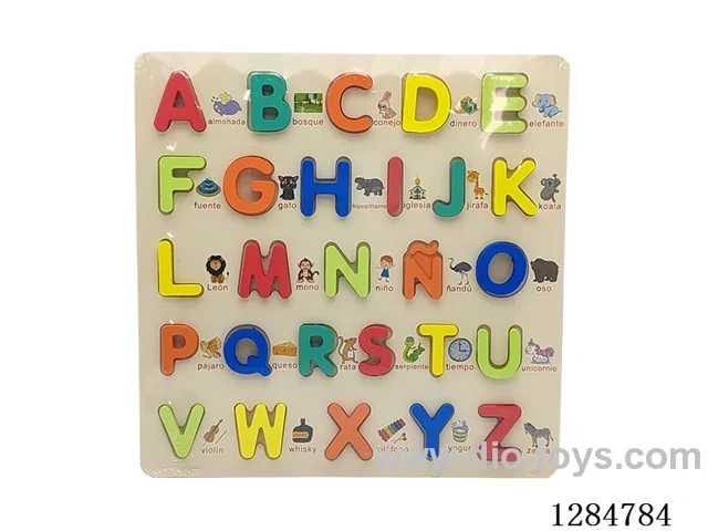 Wooden Alphabet Learning Board - Spanish