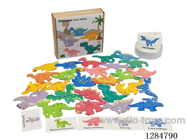 Wooden Dinosaur Alphabet Matching Puzzle