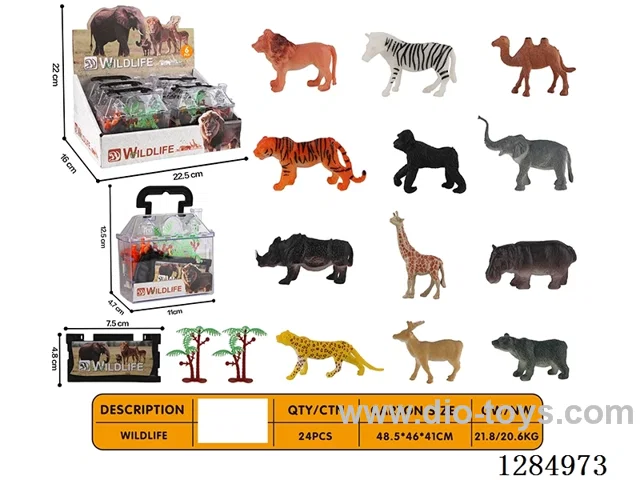 Small Wild Animals (12 Varieties) + Accessories (6 Boxes)
