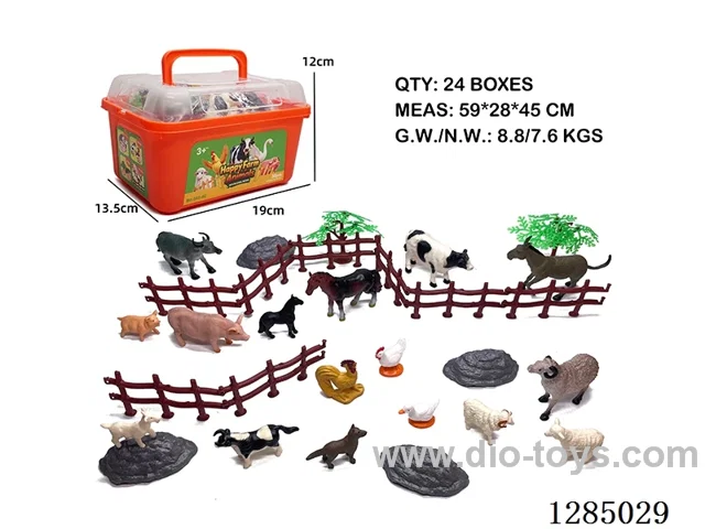 Farm Animals + Accessories 30-PCS Set