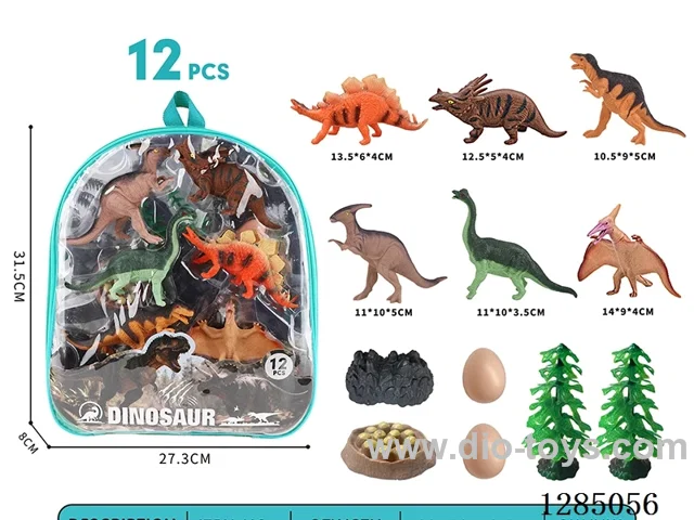 Dinosaurs + Accessories 12 styles Large Backpack Set