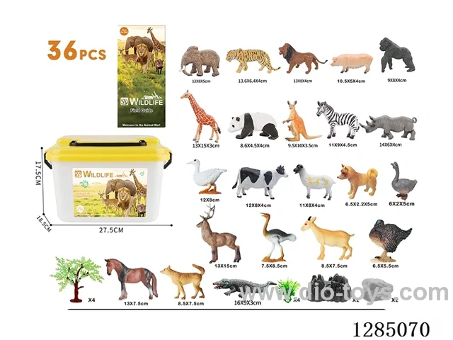 Animal Models 36PCS Set in Storage Box