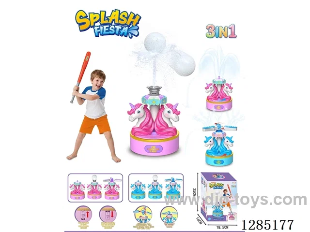 3-in-1 Rotating Unicorn Sprinkler