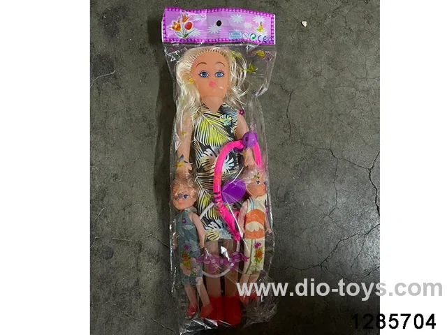 38cm doll with doctor toy in OPP bag