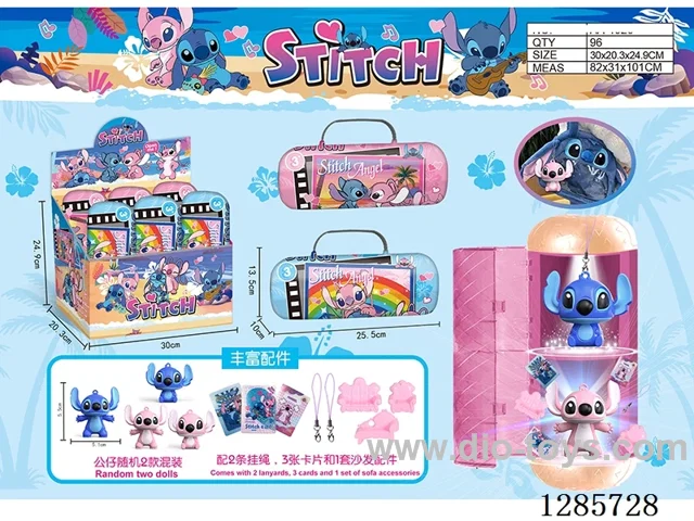 Stitch Double-Layer Capsule – Display Box (Set of 6) (Two Small Figures)
