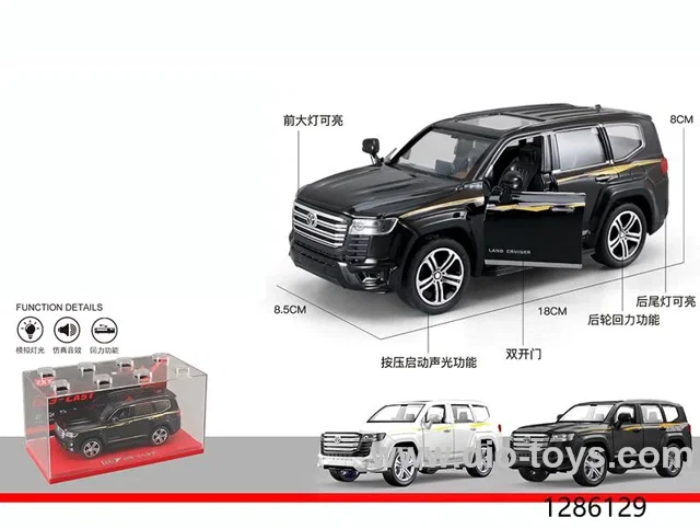 1:32 pull back alloy car with light/music，include 3*AG3