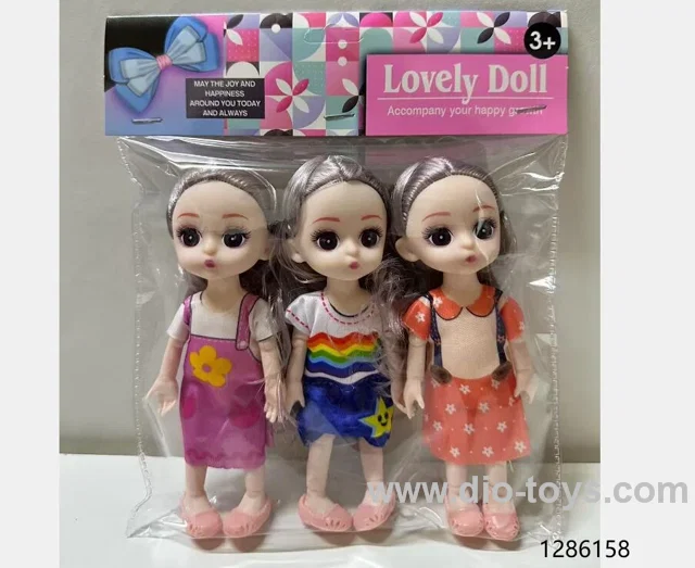 3pcs 6 inch doll