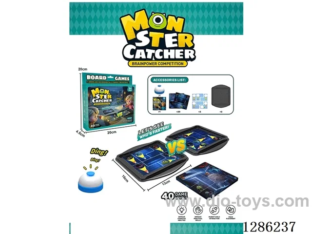 Educational Board Games & Cards: Monster Catch (2-Player)