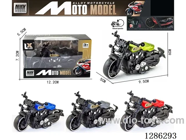 1:18 pull back alloy motorcycles