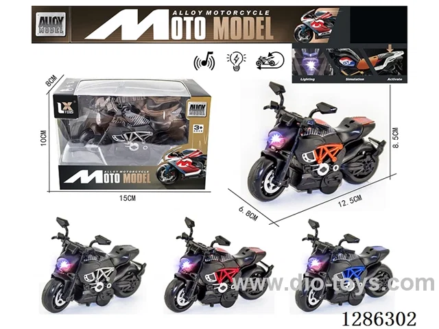 1:14 pull back alloy motorcycles （W L/M）