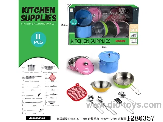 11PCS Stainless Steel Tableware Set