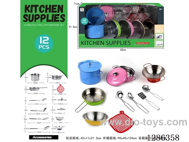12PCS Stainless Steel Tableware Set
