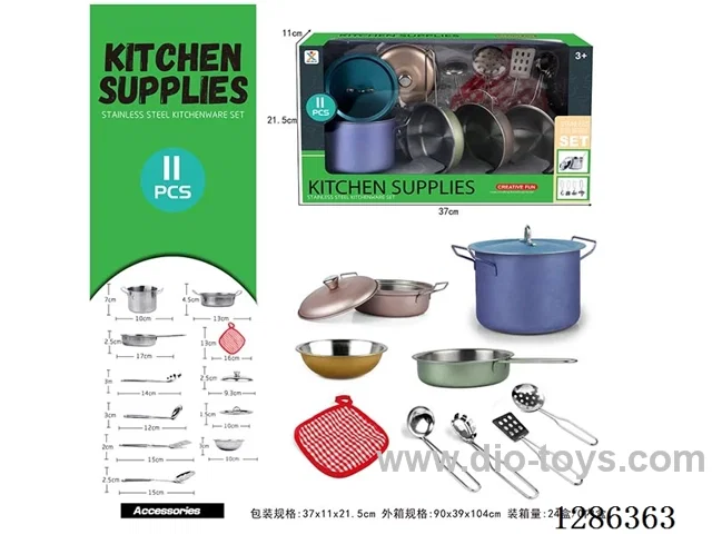 11PCS Stainless Steel Tableware Set
