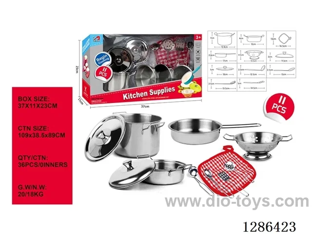 11PCS Stainless Steel Tableware Set