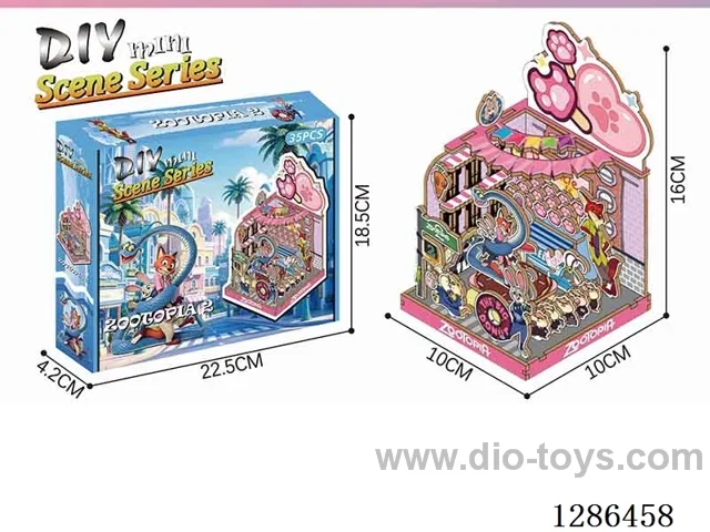 DIY Zootopia Miniature Scene 3D Puzzle 35 PCS