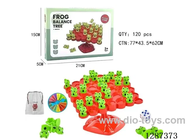 Frog Balance Tree with Spinning Disk and Storage Pouch