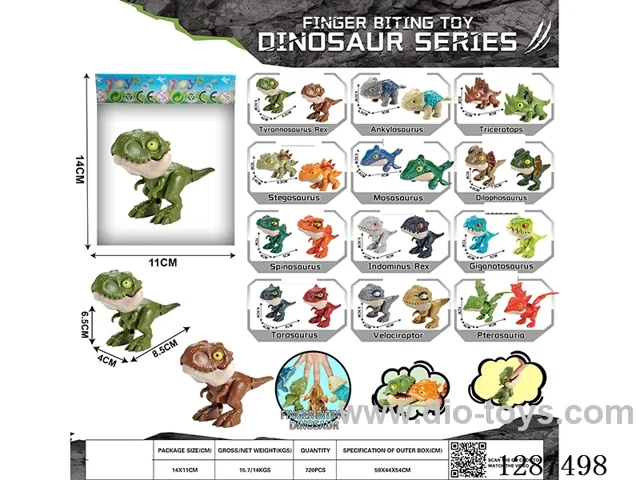Hand-biting dinosaur