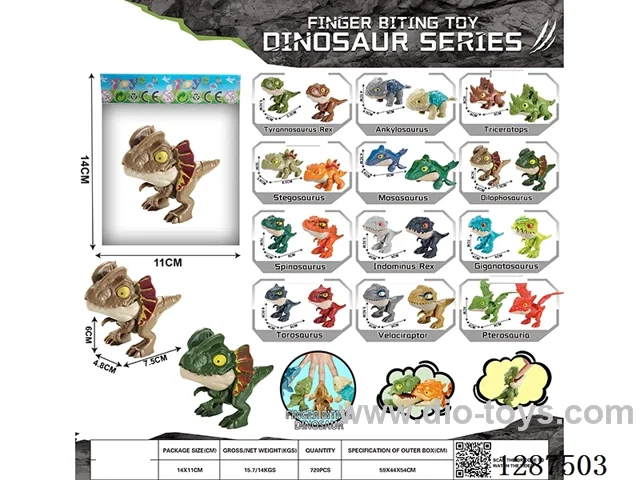 Hand-biting dinosaur