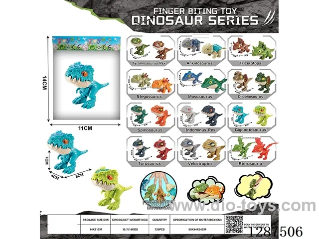 Hand-biting dinosaur