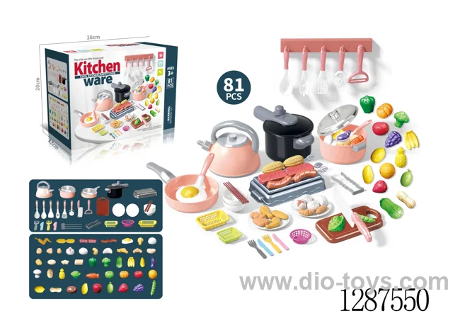 Pink and Green Kitchen Play Set