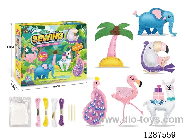 DIY Flamingo Plush Animal Craft set (6 PCS)