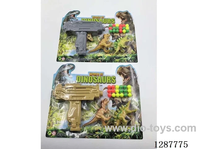 Continuous-Fire Ping Pong Ball Gun with Dinosaur