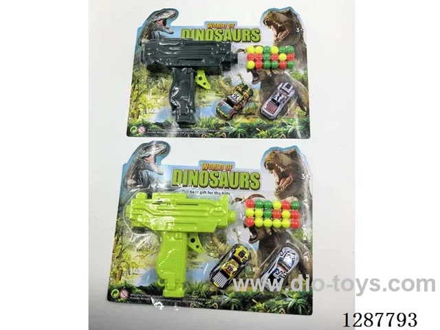 Continuous-Fire Ping Pong Ball Gun with Tin Car