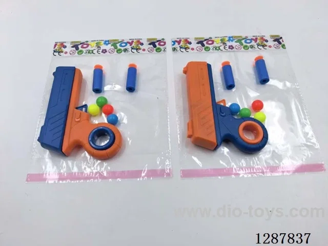 Soft Bullet Ping Pong Ball Gun Set