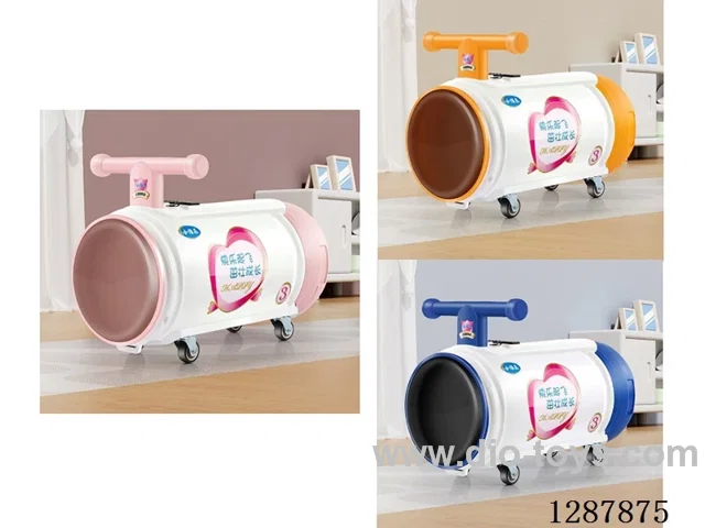 Peanut Can Free Wheel Scooter - Lights + Music - Pink/Blue/Orange - Eco-Friendly PP