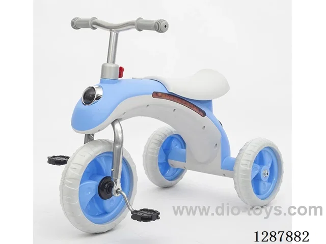 Trike - Lights + Music - Sky Blue/Light Blue/Orange/Red - Eco-Friendly PP
