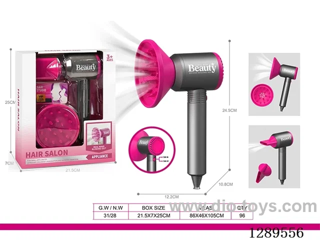 Hair Dryer Set (Electric; 2 AA batteries not included)