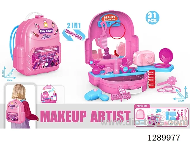 Dressing Table-Themed Backpack/School Bag Set, 31PCS