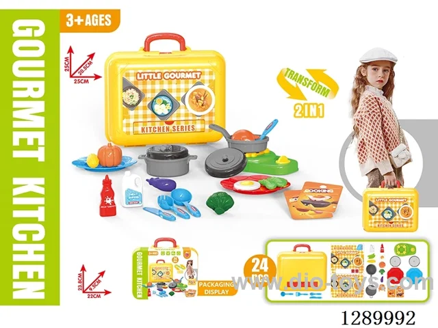 Carry Case Kitchen Set, 24PCS