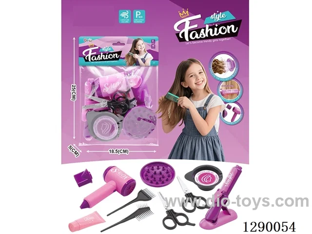 Hair Salon Hair Dryer, Straightener, and Accessories Set (14PCS) - Hair dryer not included battery; straightener included battery